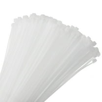 500pcs 6" 49 Lbs Cable Zip Ties Self-Locking Small Nylon Cable Tie Wraps 3/16" for Cord Management, White