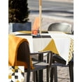 thumbnail image 5 of Vintage Mid Century Abstract Geometry Table Cloth with Umbrella Hole and Zipper,Outdoor Tablecloth Waterproof Patio Table Cloths Spillproof Washable Table Cover Modern Color Block, 5 of 6