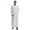 White, variant on Bcfgryg Male Solid Color Long Sleeve Robe Arabic Clothes Middle Skirt Robe Big and Tall Shirts Brown XXXL