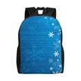 thumbnail image 1 of Fotbe Blue Christmas Mochila de Viaje para Laptop, Mochila Ejecutiva Delgada y Resistente 15.6", 1 of 8