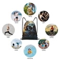 thumbnail image 6 of Sikiie Flower Field Skull Drawstring Backpack Drawstring Bags, Draw String Back Bag for Sports, Gym, Travel, Swimming, Beach-Medium, 6 of 6