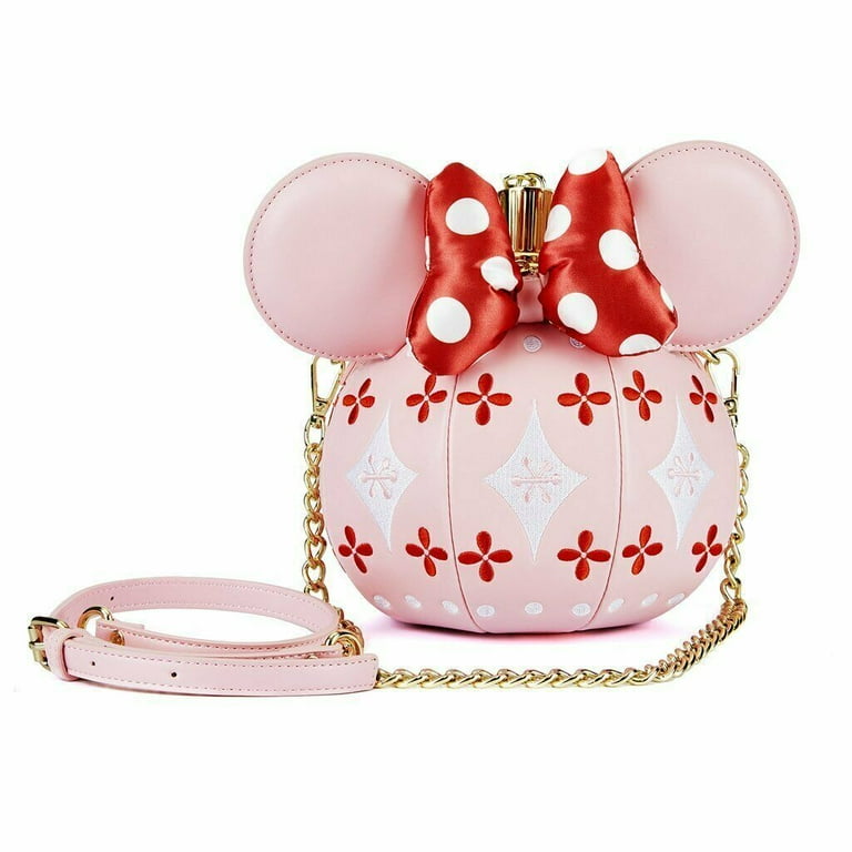 Loungefly x minnie ears & bow pink crossbody bag new arrivals