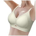 thumbnail image 2 of FJHNGBDH Womens Comfortable Bra Wireless Padded Ultra Thin Jelly Gel Breathable Underwire Bra Cover Pulls Together Thin Straps To Secure Cup Underwear Full Coverage Bralettes, 2 of 9
