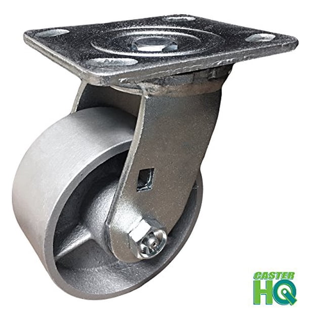 CasterHQ 6" X 2" Swivel Caster Yoke/Frame - Replacement Fork For Up To 1,250 Lbs Capacity