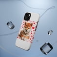 thumbnail image 5 of DistinctInk Tough Case for Apple iPhone 15 (6.1" Screen), Compatible with MagSafe Charging - Valentine's Day Shiba Inu Puppy, 5 of 6