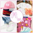 thumbnail image 3 of CD4-6 Pcs Bow Patches - Pink Embroidered, Self-Adhesive & Iron On, Sew On - For Clothes, Shoes, Hats, Jeans, Jackets, Bags & DIY (2 Styles)*04, 3 of 8