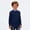 Blue, variant on RTKFRFLM Kids Basic Striped Tee Long Sleeve Soft Cotton T-Shirt for Boys Girls Orange 7-8 Years