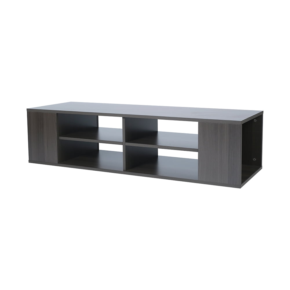 Private Jungle Wall-Mounted Media Console, Height-Adjustable Floating TV Stand