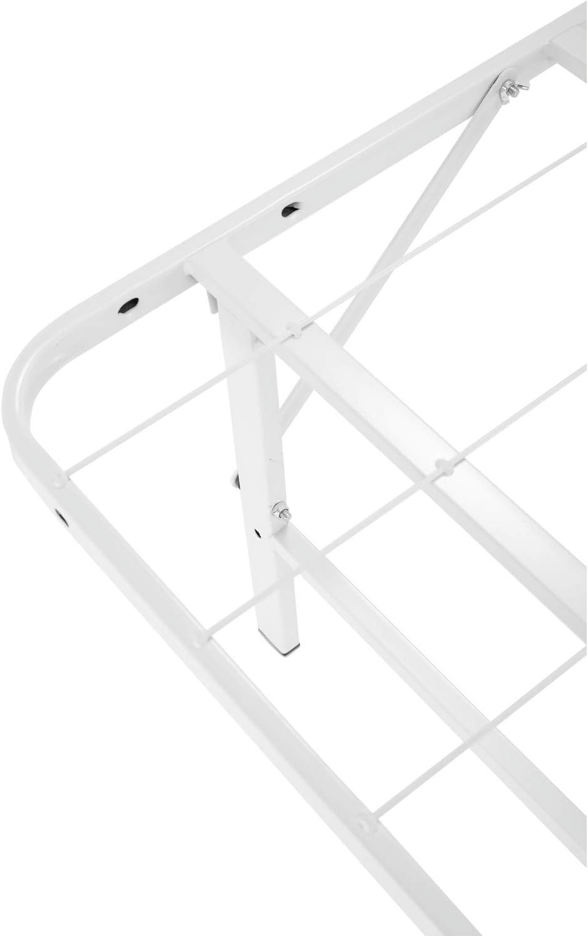 IdealBase 14" Foldable Queen Bed Frame – Heavy Duty Metal Platform, Box Spring Replacement