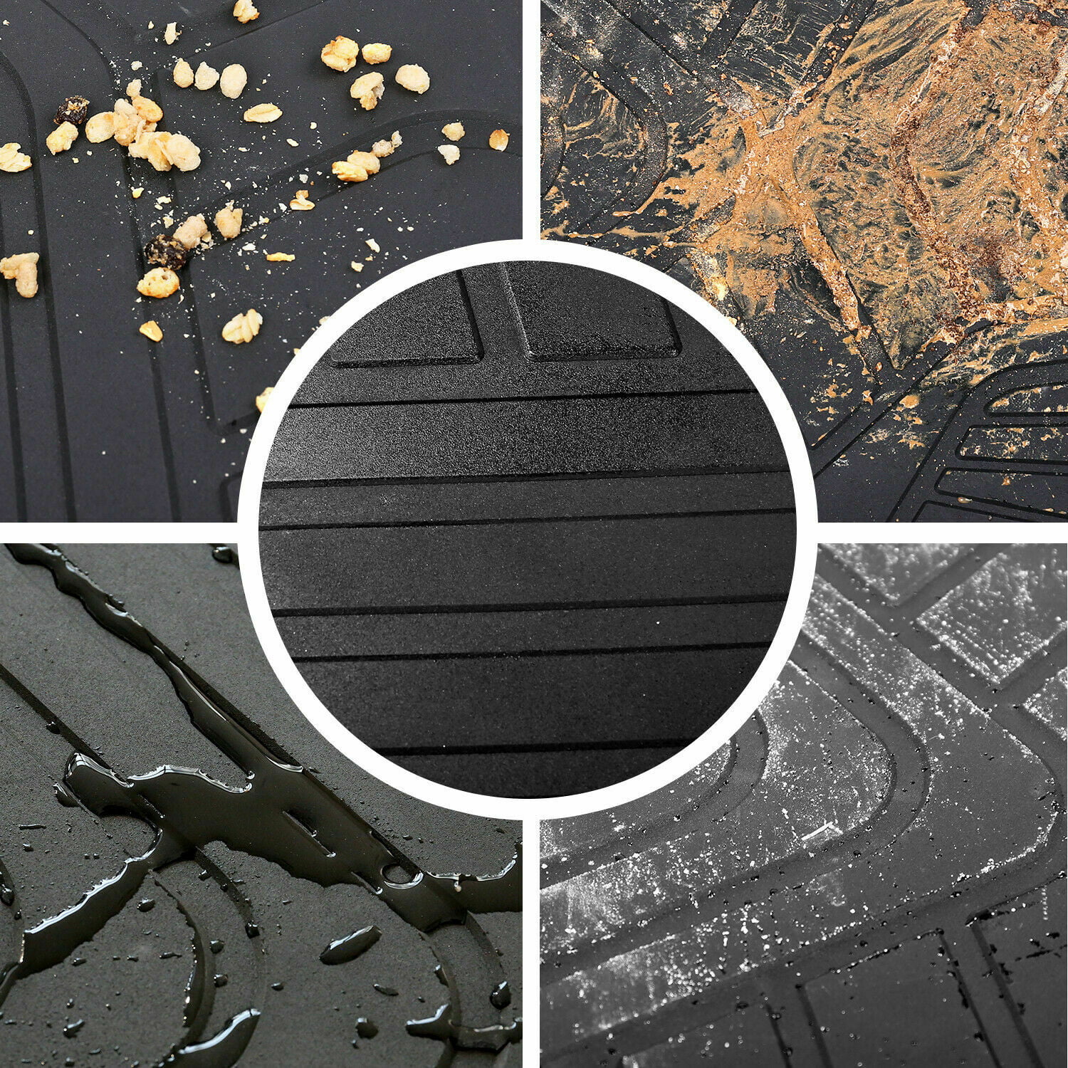 All weather tpe rubber car floor mat floor carpet waterproof floor liners  mats for Nissan Pathfinder Terra 7 seat