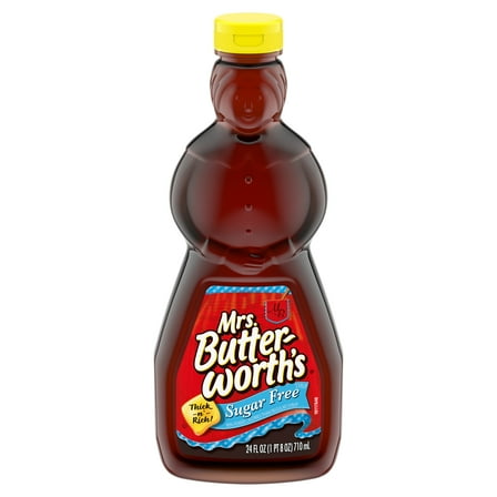3 Pack of Mrs. Butterworth's Sugar Free Thick and Rich Pancake Syrup - 24 oz (Packaging Varies)