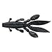 thumbnail image 2 of Yamamoto Flappin? Hog 3.75", Black w/Large Blue, 2 of 3