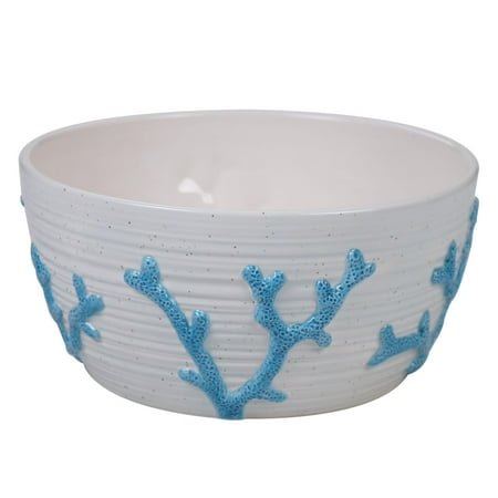 

Natural Coast Embossed Coral Bowl 10 x 4.75