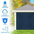 thumbnail image 2 of COVERS&ALL Outdoor Vinyl Curtain for Patio Furniture 12 Oz, Weather Resistant Patio Blackout Drapes for Dining Room Window with Rustproof Grommets for Pergola, Porch, Gazebos (8' H x 8' W, Blue), 2 of 7