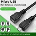 thumbnail image 2 of Mini USB Extension Cable USB 5Pin Male to Female Power Charging Data Transfer Extension Cable for Dashing Camera Accessory, 2 of 11