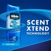 Gillette Anti-Perspirant Deodorant Clear Gel, Cool Wave 3.8 oz