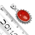 thumbnail image 2 of 925 Sterling Silver Pendant Natural Sponge Coral Handmade Jewelry, 2 of 4