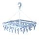 thumbnail image 1 of Tendedero de calcetines, tendedero colgante para ropa con 32 clips resistentes al viento, secador de calcetines de lencería plegable para calcetines, ropa interior, 1 of 5