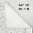thumbnail image 5 of mDesign Microfiber Bath Mats - 3 Piece Bathroom Rugs - Set of 3 - White, 5 of 9