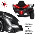 thumbnail image 2 of Montable Eléctrico para Niños Deportivo Lambo Luces Sonido Control Remoto Bluetooth Batería 12v - Negro, 2 of 8