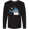 thumbnail image 3 of Inktastic Shark Dinner Long Sleeve T-Shirt, 3 of 5
