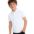 thumbnail image 2 of YunPes Kids' Pique Polo Boys Performance Polo Dry Fit Short Sleeve Golf Shirt for Active Casual Size 5‐14 School 𝐔niform Shirt, 2 of 9