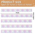 thumbnail image 3 of 5 Rolls Christmas Ribbon 1.5 inch Wide Decorative Ribbon for Gift Wrapping and Holiday Decorations Rainbow Gradient Stars, 3 of 7