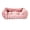 Pink, variant on Vibrant Life Small Bubble Faux Fur Orthopedic Cuddler Dog Bed, Gray, 22" x 15"