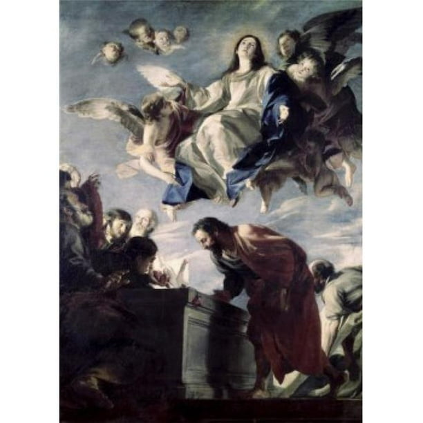 Posterazzi SAL900142283 l'Ascension de la Vierge Mateo Cerezo 1635-1685 Affiche Espagnole - 18 x 24 Po.