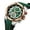 White shell green, variant on Men's Watch Calendar Watch Tape Quartz Watch Six-pin Watch Business Men's Watch