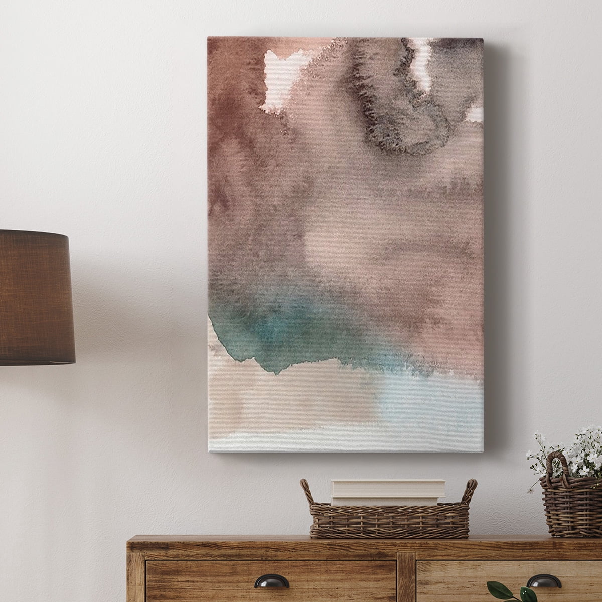 Red Ochre Abstract I Premium Gallery Wrapped Canvas - Ready to Hang