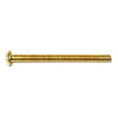 #6x1-1/2 Flat Head Slotted Wood Screws Solid Brass Good Holding Power in Different Materials - Durable and Sturdy 20 