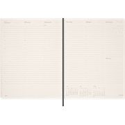 Moleskine 2025 13-Month Essential Planner, Soft Cover, Weekly Vertical, XXL (8.5 x 11), Black