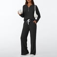 thumbnail image 2 of MEICHEN Pajamas for Women Set Womens Pajamas 2 Piece Sets Outfits Matching Suits Long Sleeve Sweater Long Pants Pockets Womens Sleepwear, 2 of 6