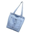 thumbnail image 1 of Youkk Fine Stitching Handbag Stylish And Trendy For Fashionable Individuals Strong Handle Shoulder Bags Style 3 light blue, 1 of 6