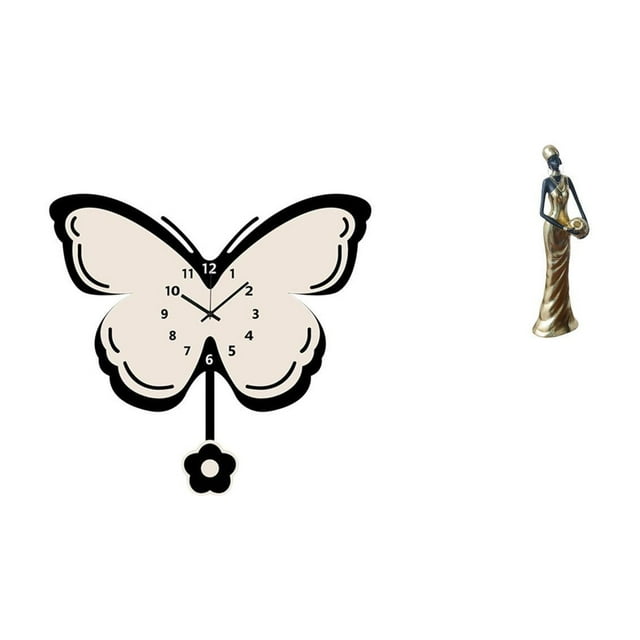 Reloj de pared,Reloj de pared para sala de estar,dormitorio,cocina,decoración de pared.,Figura de mujer africana,Estatua de dama tribal africana hecha a mano en una cafetería.,Figura de mujer