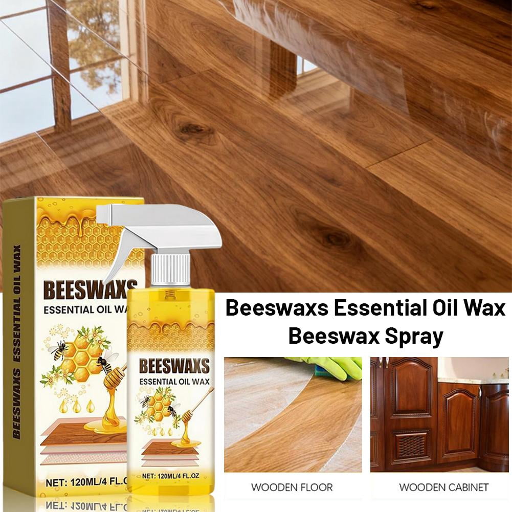 Natural Micro-Molecularized Beeswax Spray,Beeswax Essential Oil Wax,2026 NaturalBeeswax Repairing and Care Spray,Multi-Purpose Furniture Beeswa-x Wood Polish,for Living Rooms,Wood Furniture Floors
