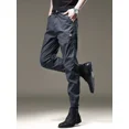 thumbnail image 2 of Pantalones de trabajo para hombre, pantalones cargo para hombre, pantalones de otoño, gris, corte regular, holgados, talla grande, moda, nailon, licra, ropa nueva, 2 of 4