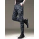thumbnail image 2 of Pantalones de trabajo para hombre, pantalones cargo para hombre, pantalones de otoño, gris, corte regular, holgados, talla grande, moda, nailon, licra, ropa nueva, 2 of 5