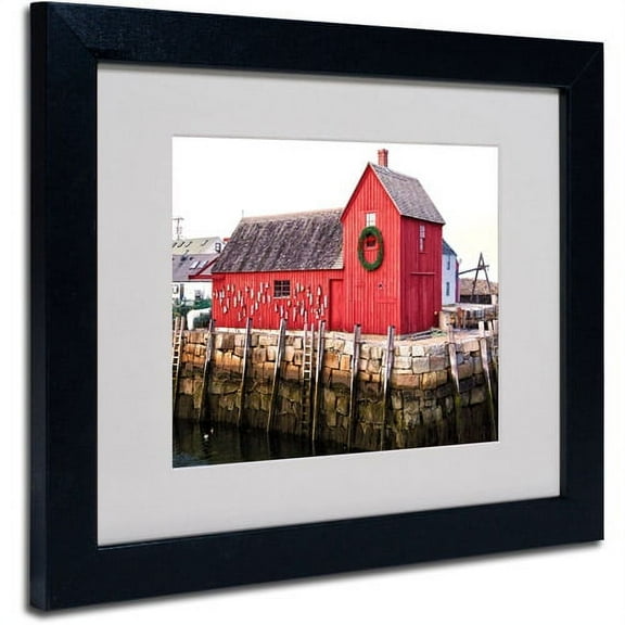 Trademark Fine Art "Boston 5" Matted Framed Art by CATeyes