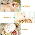 thumbnail image 6 of Soimiss 2Pcs Pet Cage Feeder Wooden Hamster Bowl Khaki Comfortable Mealtime Dish, 6 of 8