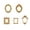 Gold, variant on Moonsky 15pc Antique Gold Picture Frame Set Wall Hanging and Tabletop Display for DIY Jewelry Organization and Home Gallery Decor Gold 15 Picture Frames