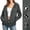*Dark Gray, variant on Women's Long Sleeve Zip Water Resistant Hiking Hood Jacket ,Casual Outdoor Coat Army Green,Women's Plus L