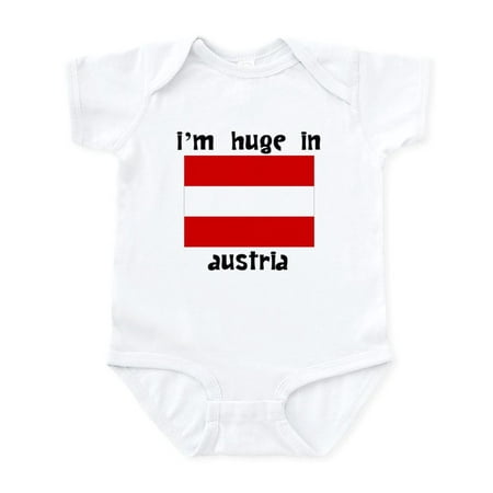 

CafePress - Im Huge In Austria Body Suit - Baby Light Bodysuit Size Newborn - 24 Months