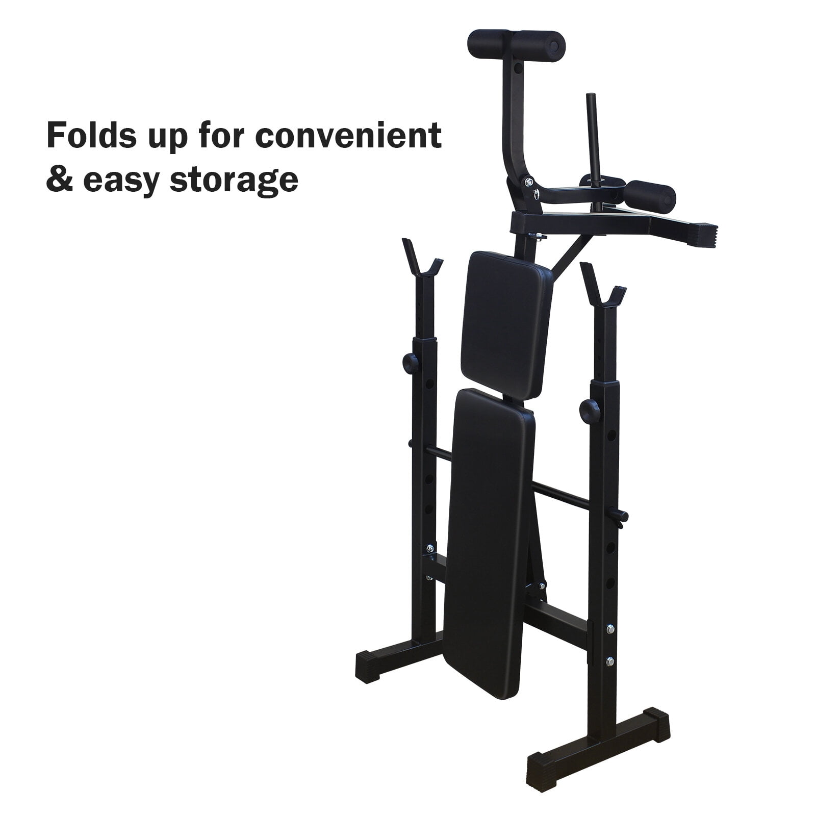 Weight Rack Olympic Weight Bench, Bench Press Set with Squat Rack and Bench for Home Gym Full-Body Workout,Barbell Rack