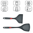 thumbnail image 3 of 1. SOLUCIÓN ÓPTIMA: ¡Cocinar tus platos favoritos es fácil con el juego de utensilios de cocina! Fácil de usar y práctico, este kit de espátula de 2 piezas es imprescindible en cualquier cocina bien, 3 of 5