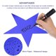 thumbnail image 3 of Estrella Recortes Papel Cinco Estrella Confeti Adornos para Cumpleaños Fiesta Aula Boda Boletín Tablero Pared Decoraciones 5.9 Pulgadas, (Azul) Paquete de 120, 3 of 5