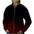 thumbnail image 2 of Ceisia Men's Winter Warm Hooded Zipper Closure Solid Color Jacket - Acrylic for Daily & Outdoor Wear Gift, 2 of 8