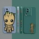 thumbnail image 4 of Case For VIVO IQOO 5 7 8 9 10 11 Pro 5G Z6 Z7 NEO3 5 5S 6 7 Colour Simple Liquid Silicone Case Cartoon Marvel Baby Groot, 4 of 5