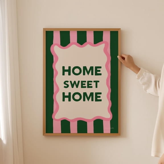 369 Prints home Sweet Home Wall Art, Typography Wall Art, Welcome Home Print, Modern Living Room Art, Trendy Dorm Room Poster, Cute Guest Check Print UNFRAMED, 8x12